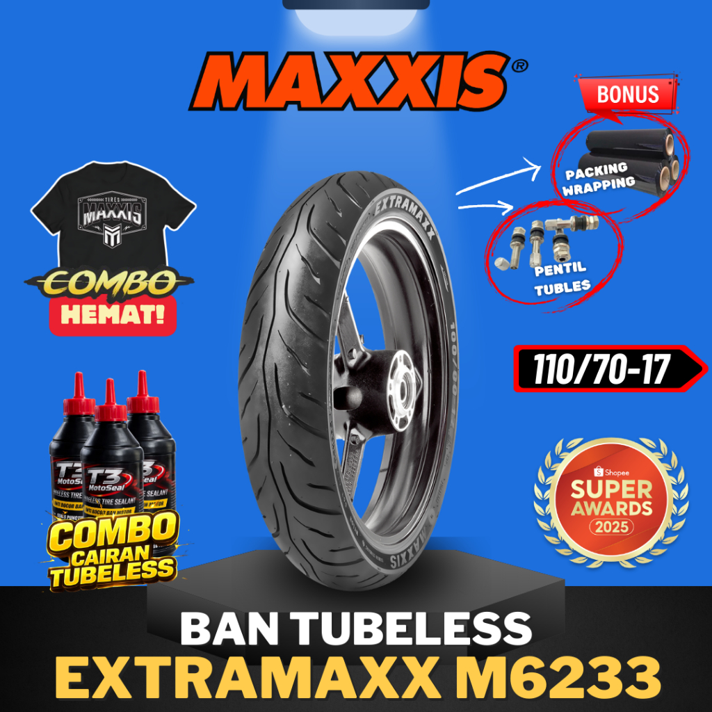 [READY COD] MAXXIS EXTRAMAXX RING 17 / BAN MAXXIS 110/70-17 / 110-70-17 BAN TUBELESS BAN LUAR / BAN 