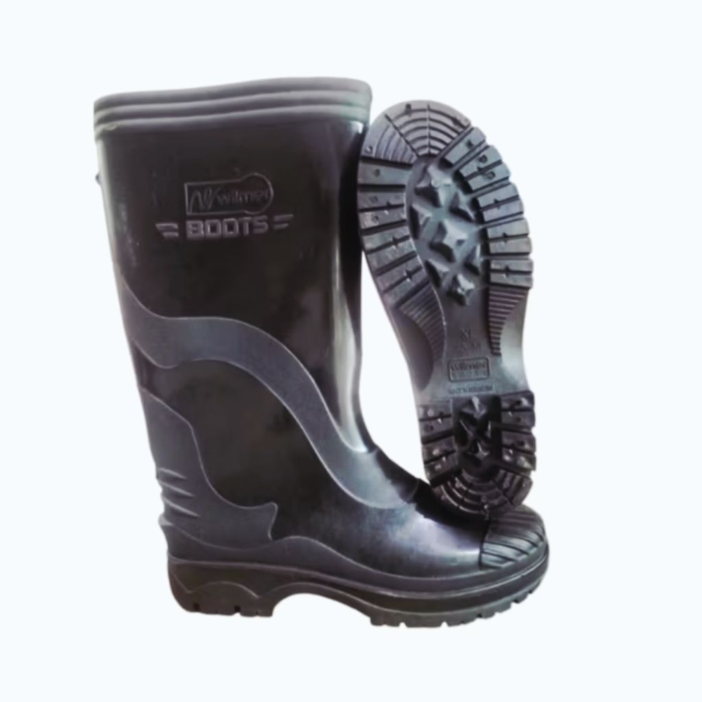 Sepatu Boot Karet Panjang Pria & Wanita Tinggi 37cm - Sepatu Boot Proyek Lentur & Elastis