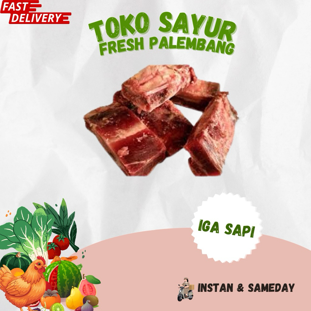 Iga Tulang Sapi Fresh - Toko Sayur Fresh Palembang