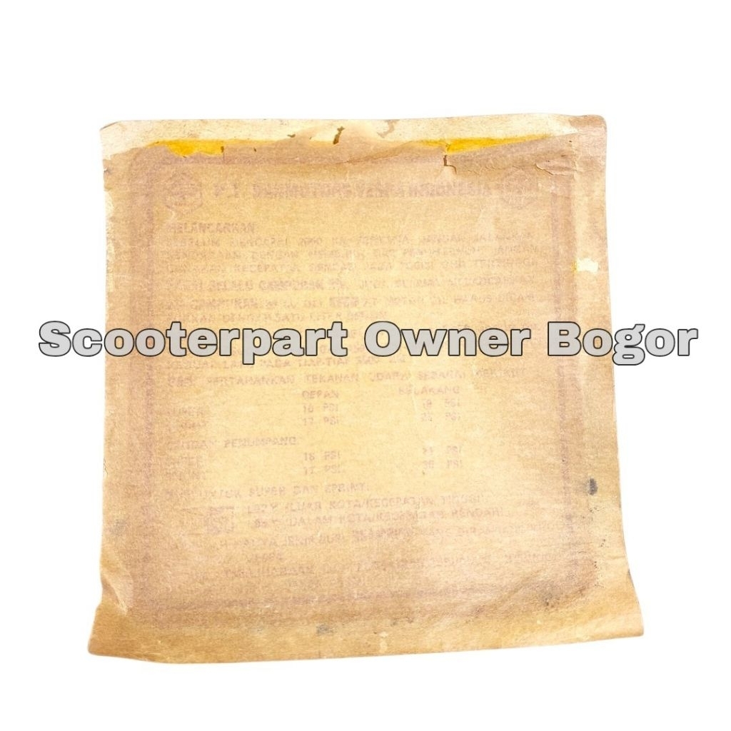 Stiker Air Original PT Danmotors Vespa Super Tua Sprint Latin