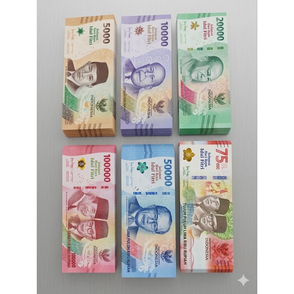 (50 lebar) Amplop lebaran idul Fitri motif uang panjang terbaru 2026