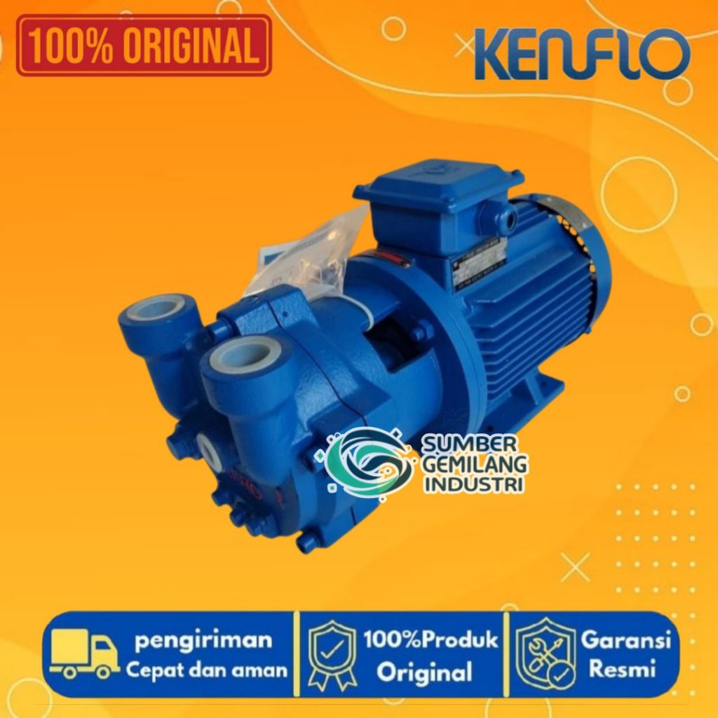 LIQUID RING VACUUM PUMP KENFLO CDF 1402 3KW 4HP 380V