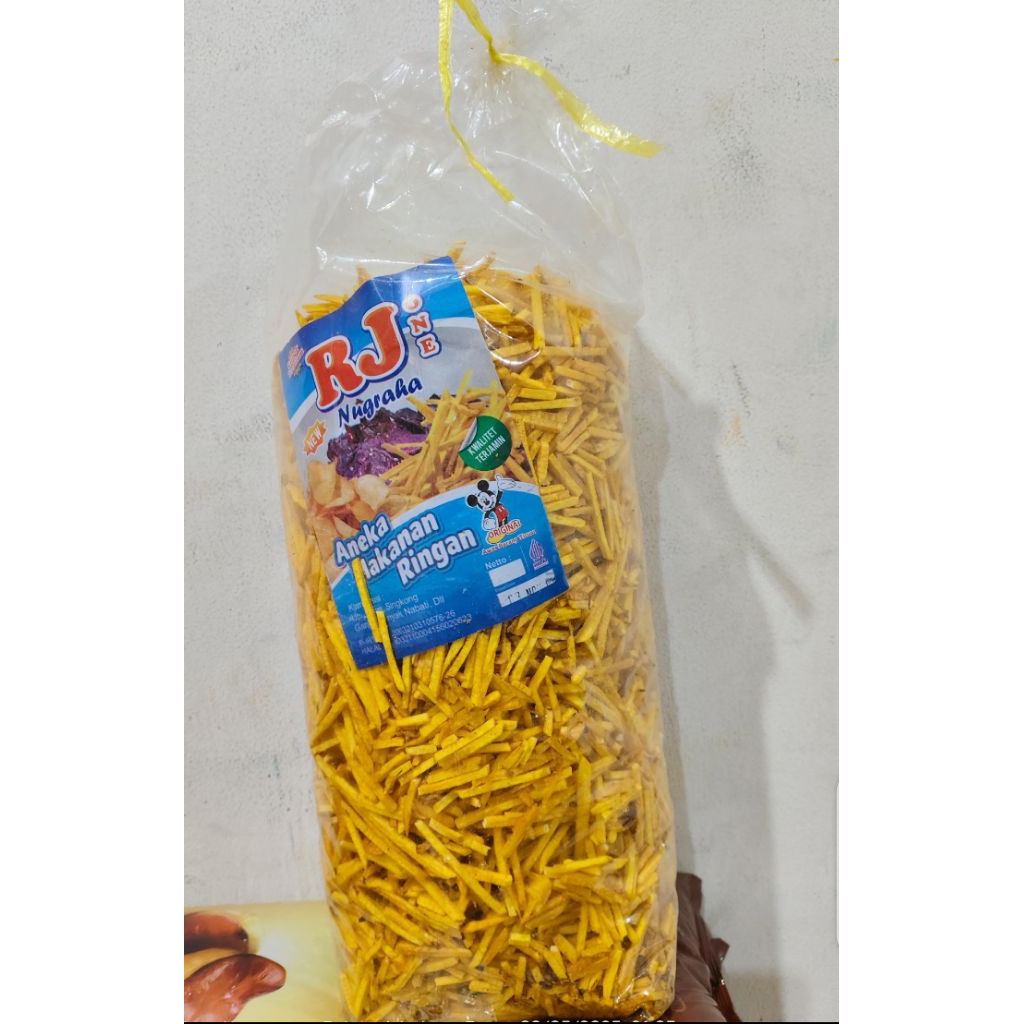 1 ball berat 3 kg stik talas rasa asin gurih cemilan kiloan makanan ringan repack harga murah grosir
