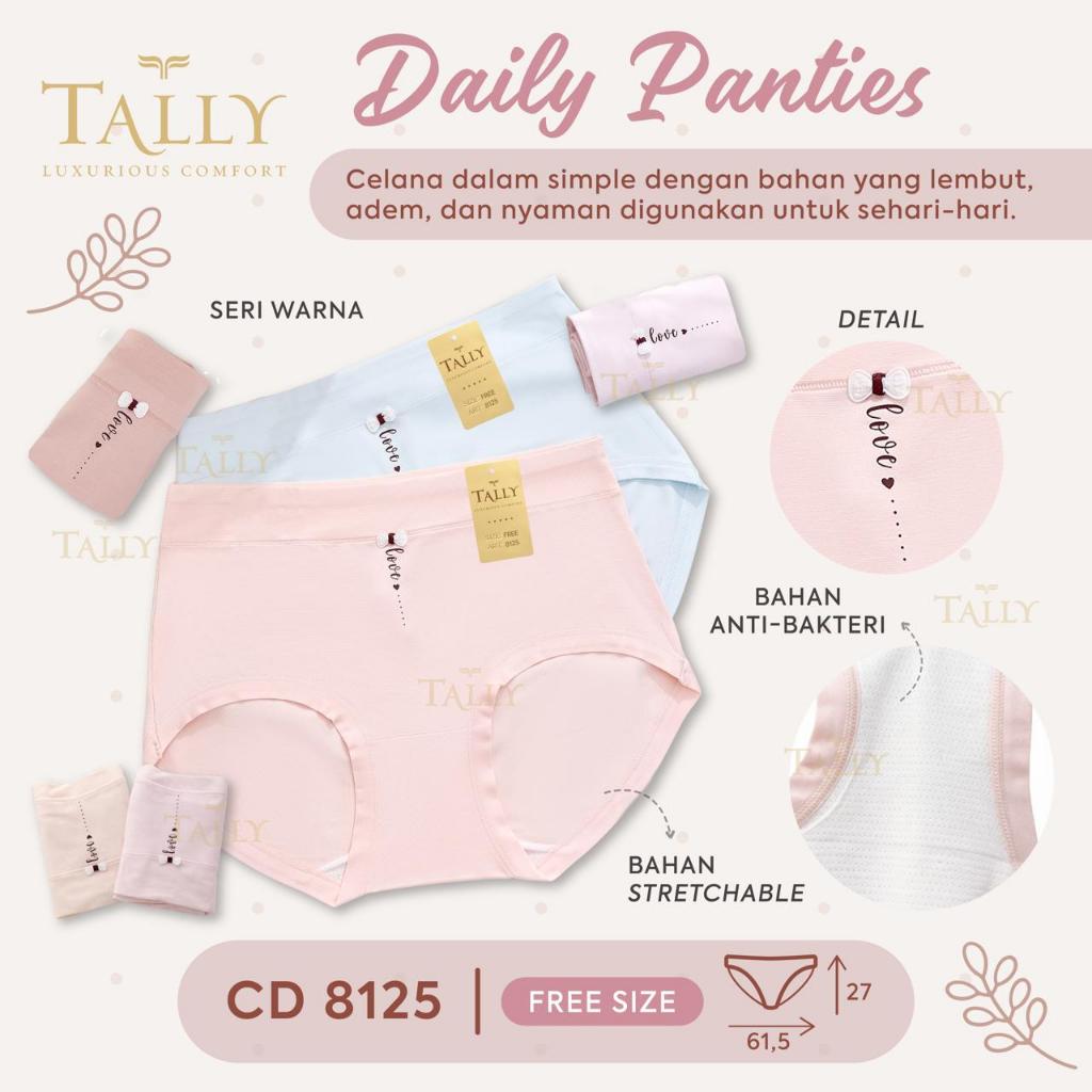 3pcs CD TALLY KATUN BAMBU WANITA ANTI IRITASI KATUN SERAP KERINGAT