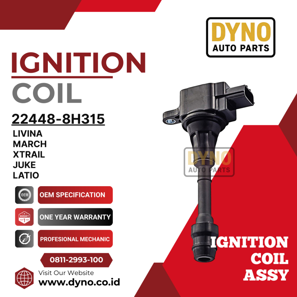IGNITION COIL 22448-8H315 LIVINA/MARCH/XTRAIL/JUKE/LATIO