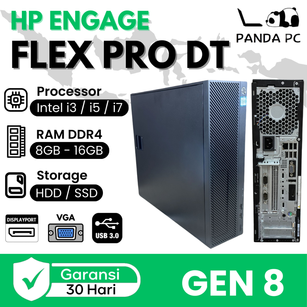 PC HP Engage Flex Pro DT Core i3 / i5 / i7 Gen 8 PC Desktop LGA 1151