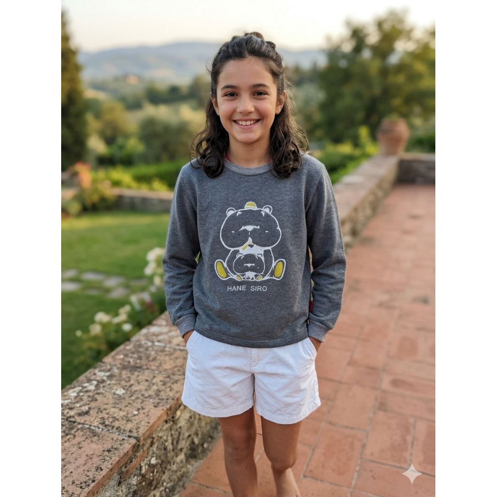 Set sweater dan celana pendek remaja cewek