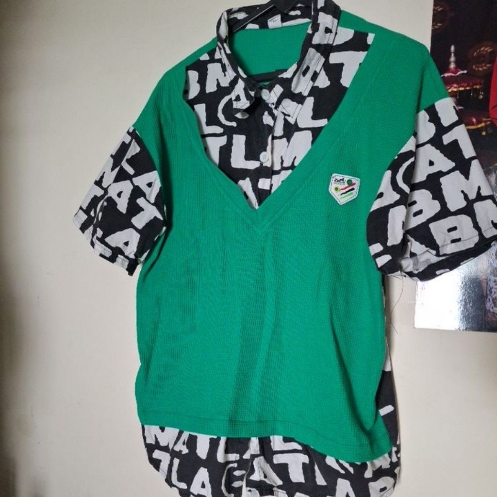 PL kaos wanita model rompi