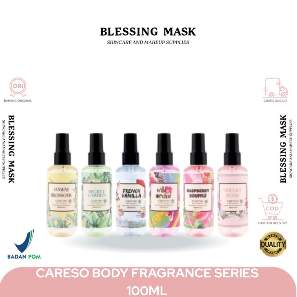 Careso Body Fragrance 100ml Body Mist | parfum unisex | Blessingmask.official