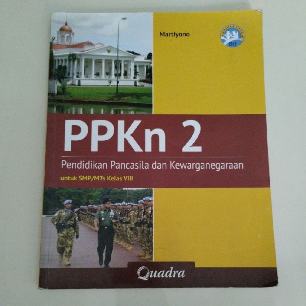 PPKn 2 Pendidikan Pancasila dan Kewarganegaraan untuk SMP/MTs kelas 8 VIII QUADRA buku bekas