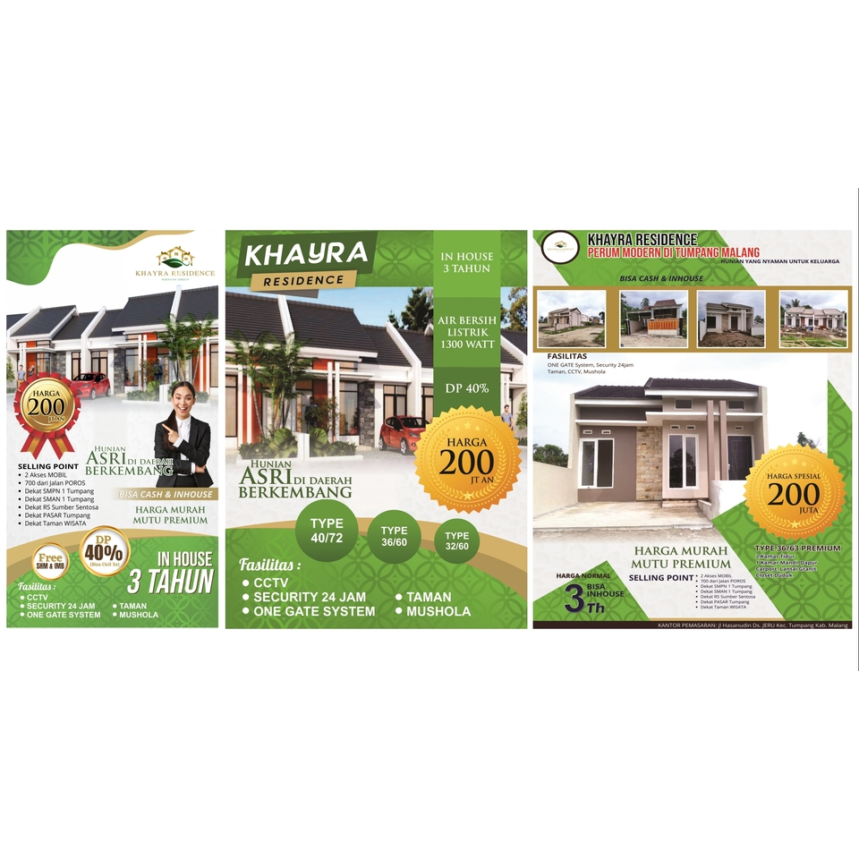 SPANDUK PERUMAHAN/REGENCY/DESAIN SUKA SUKA