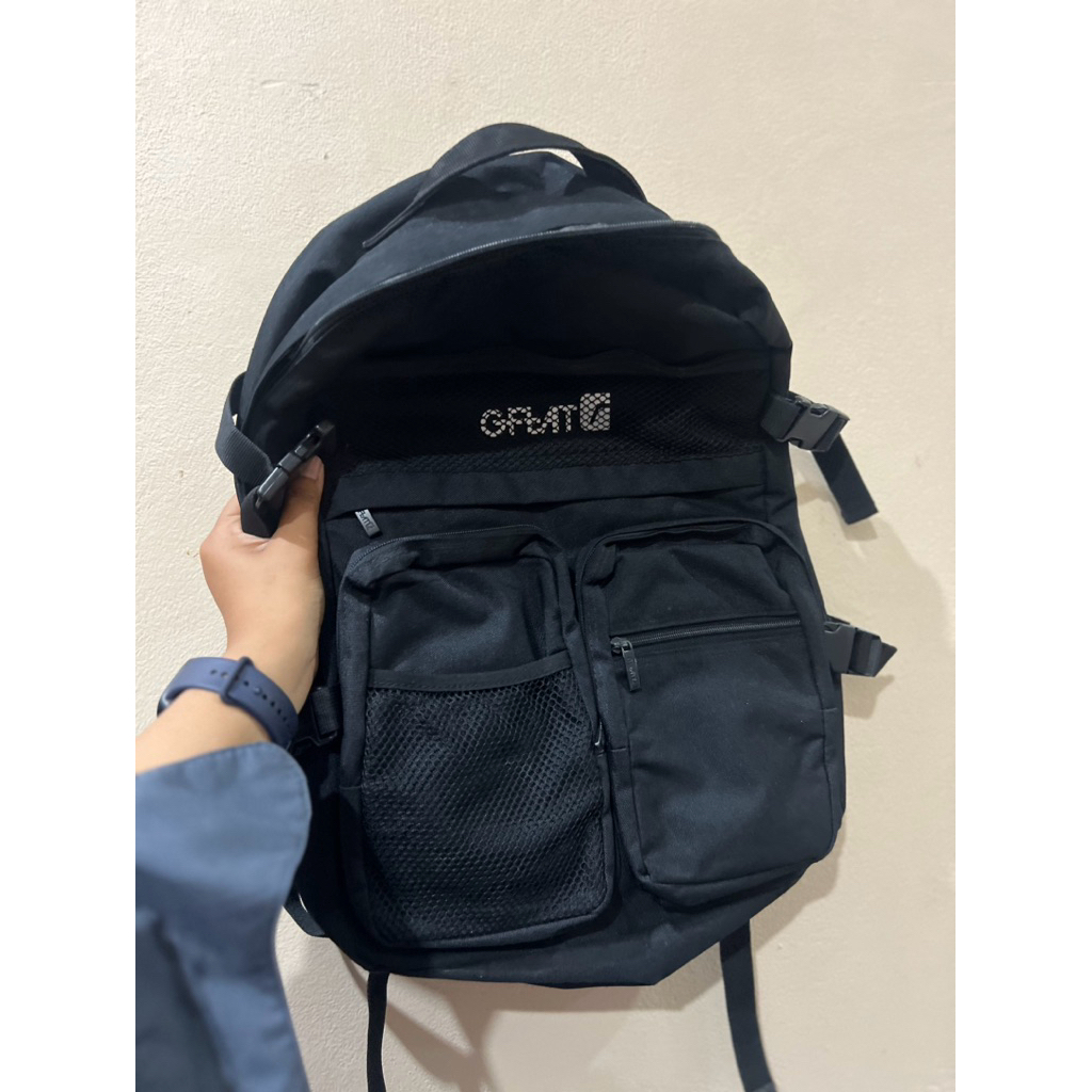 TAS BACKPACK GFLAT BLACK RANSEL