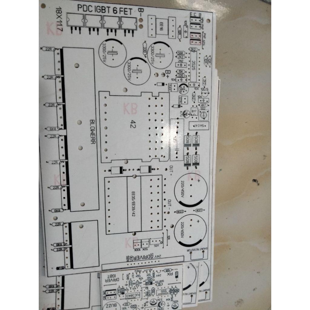 PCB PDC IGBT 6 fet jumbo