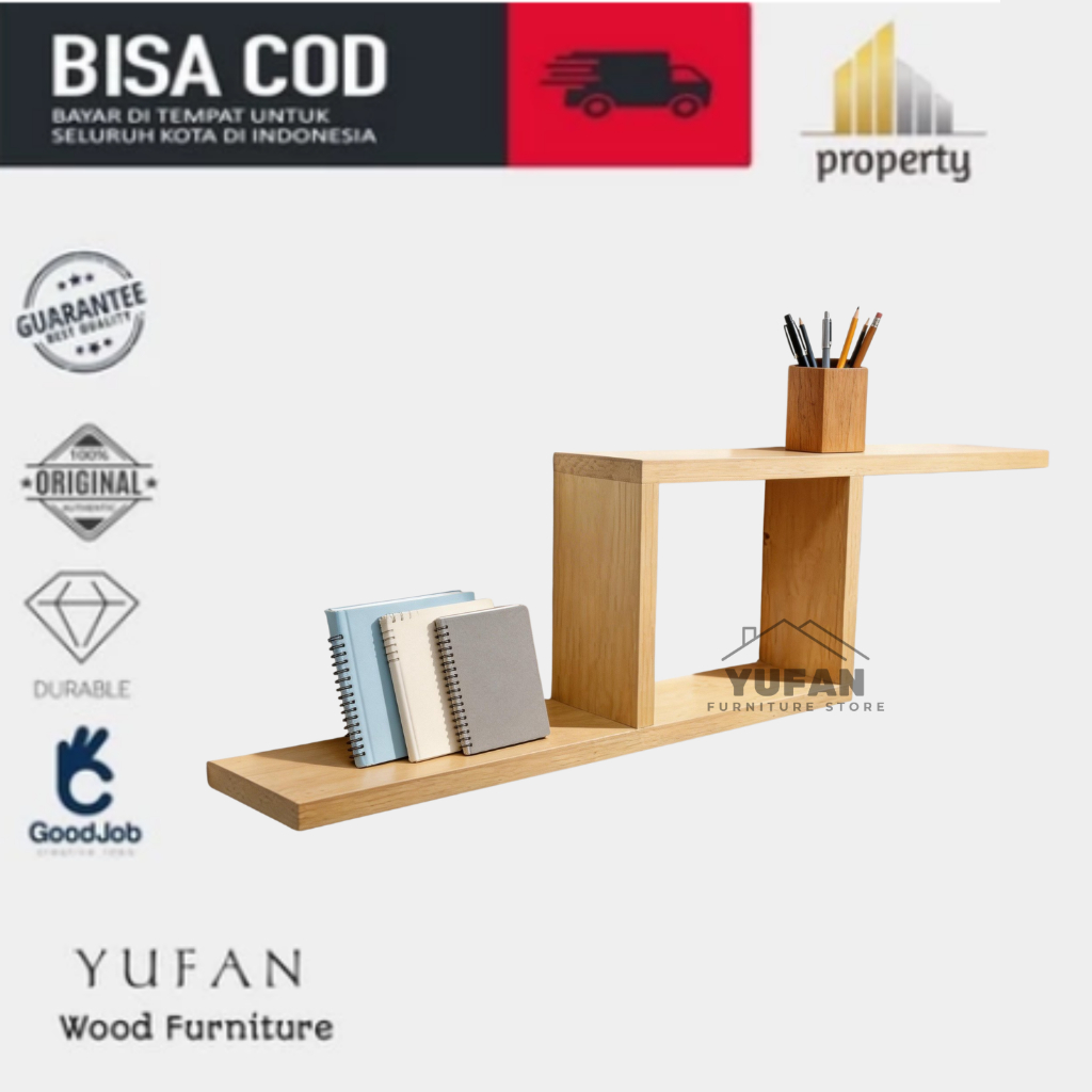 Rak Buku Vas Bunga Aesthetic Rak Kayu Gantung Dinding Pinus Rak Kotak Dekorasi Dinding Rumah