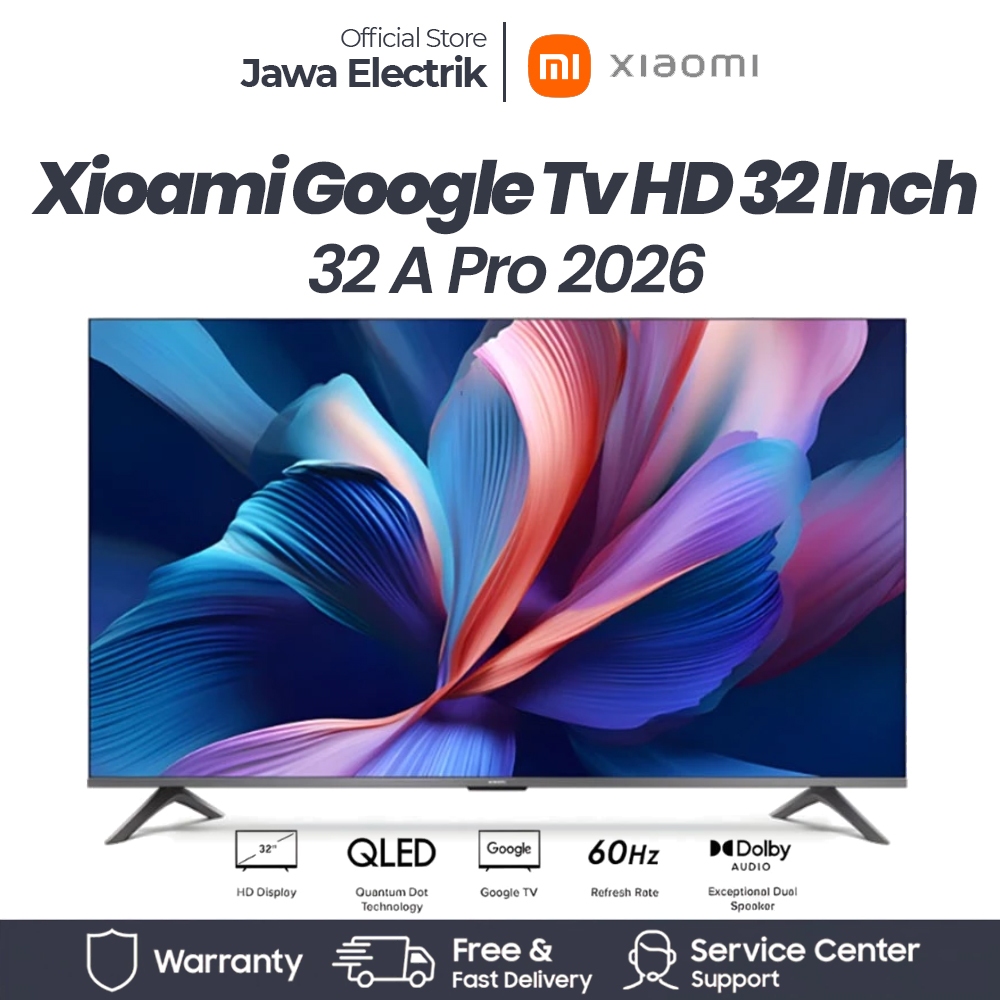 Xiaomi TV A Pro 32 Inch 2026 Google TV HD Dolby Audio Garansi Resmi
