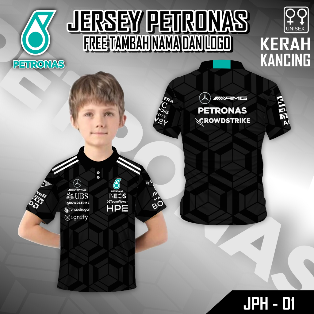 Jersey petronas motogp baju anak kaos crew petronas free custom
