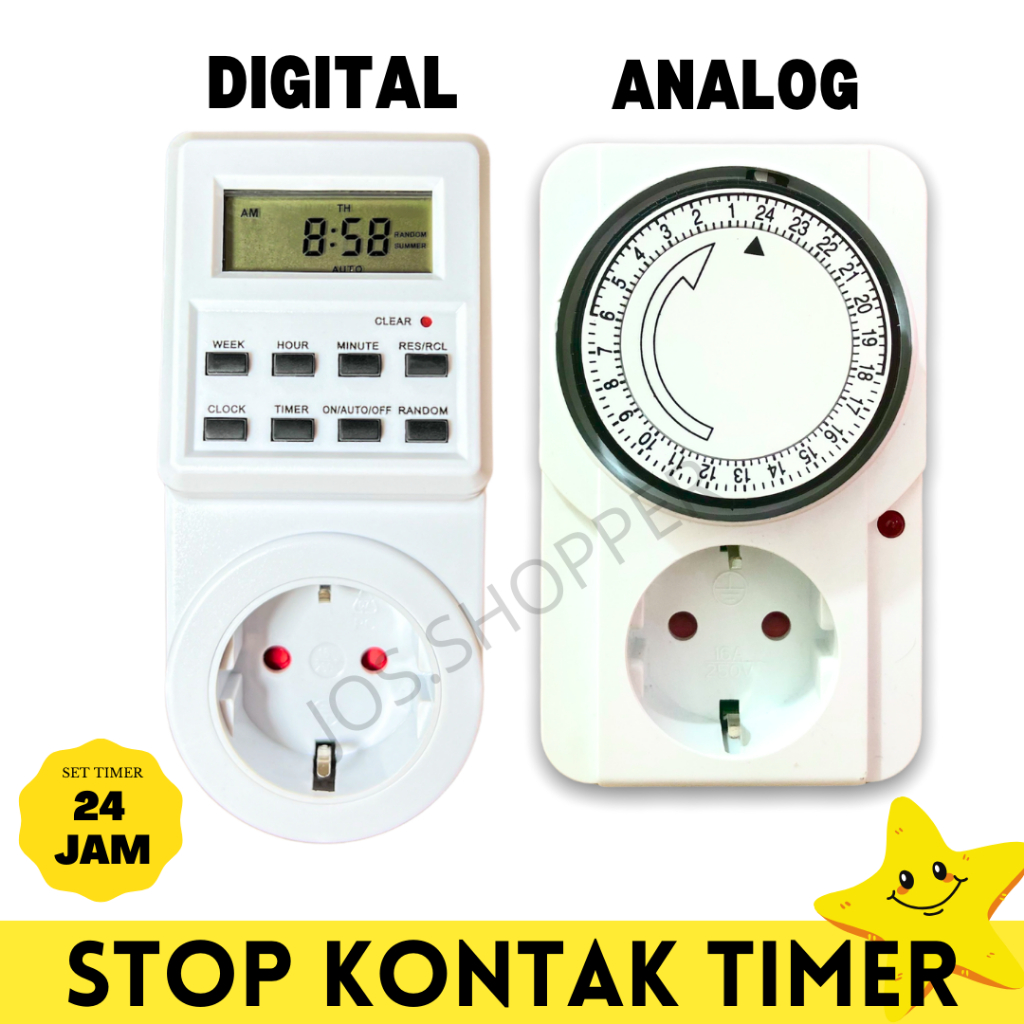 STOP KONTAK TIMER MANUAL / DIGITAL TIMER SWITCH OTOMATIS WEEKLY 24 HOURS PROGRAMME TIMER DEXICON