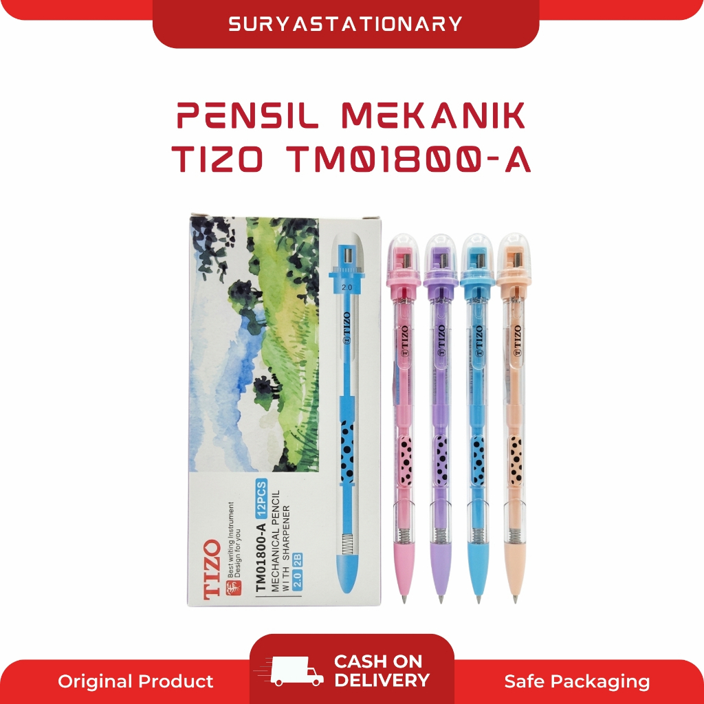 (Pak)Pensil Mekanik Tizo TM01800-A / Mechanical Pencil Tizo TM01800-A / Pensil Isi Tizo