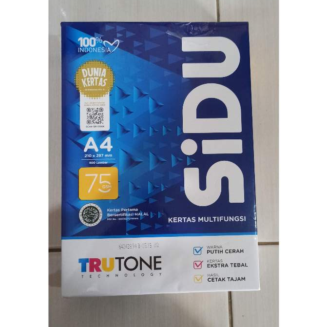 Kertas HVS A4 75 Gram Sinar Dunia 1 Rim 500 Lembar [KHUSUS MEDAN]