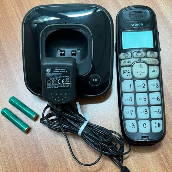 Cordless Phone Vtech, Pesawat Telepon Wireless Vtech VT1091 Hitam