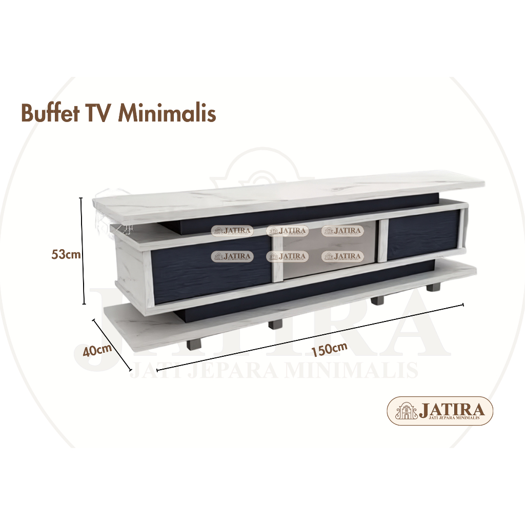 Buffet Minimalis 20 LCD 120&160 | Meja TV Buffet Modern Minimalis Murah Palembang