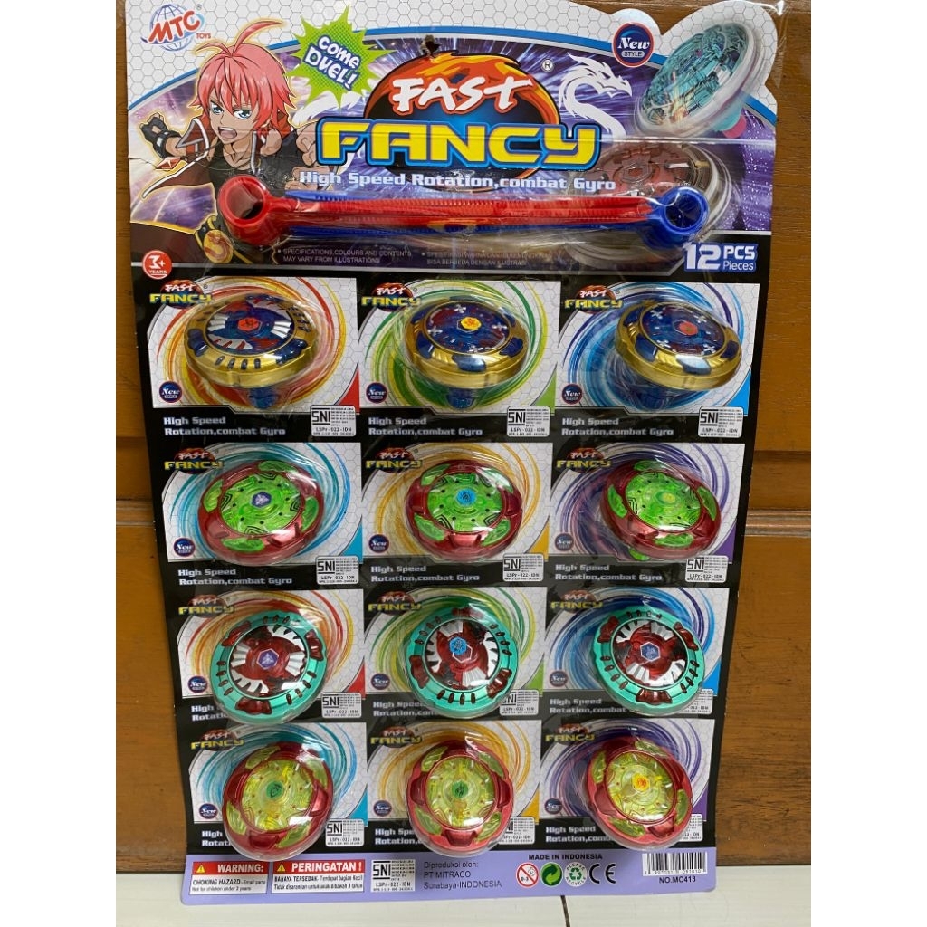 Mainan Gangsing Petarung / Gangsing Fancy / Mainan Gangsing Murah