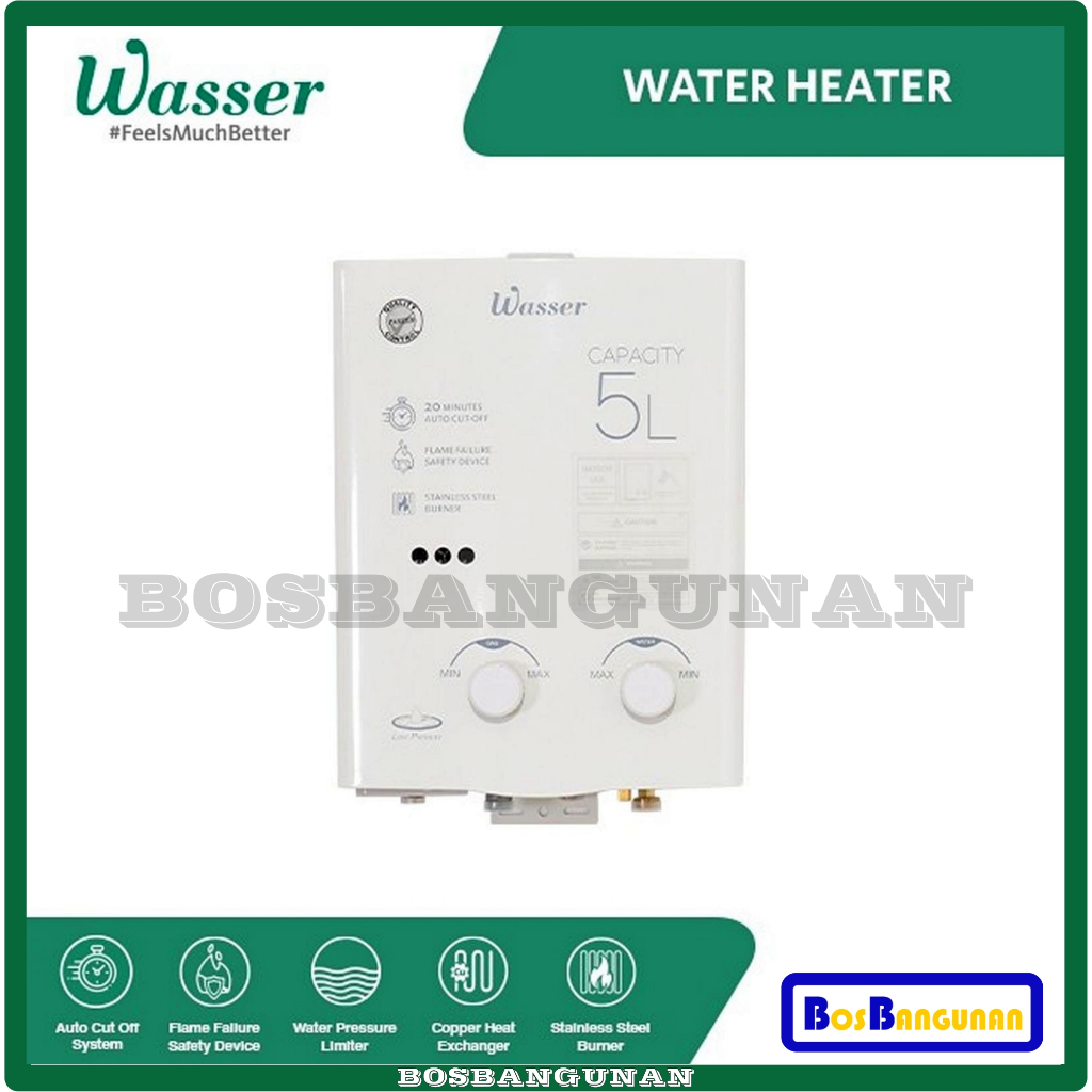 Water Heater Gas WASSER WH-501/ Pemanas Air WASSER WH501