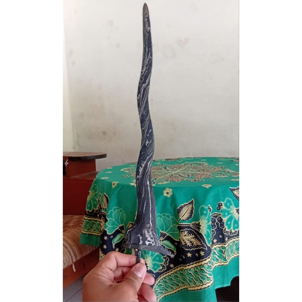 Bilah Keris Pendawa Cinarito Luk 5 Panjang 37 cm