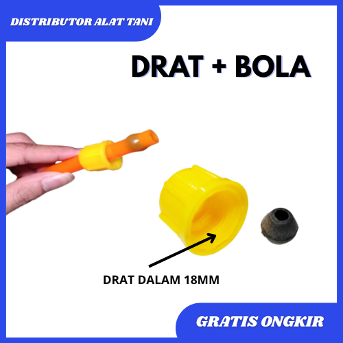 KONEKTOR SELANG SPRAYER 18MM / DRAT + BOLA