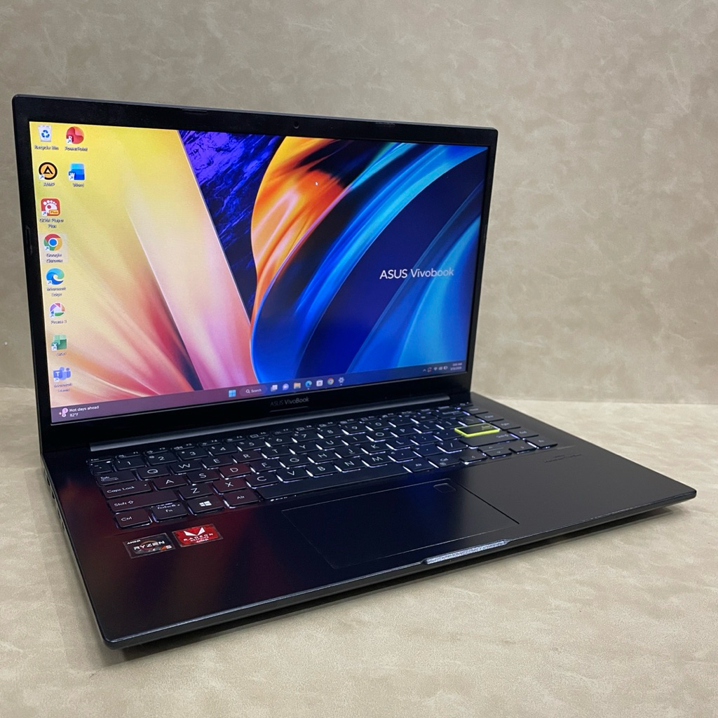 Laptop second murah Asus vivobook M413DA Ryzen 5 3500U RAM 8 GB SSD 512 GB Radeon vega 3 14”FHD Slim