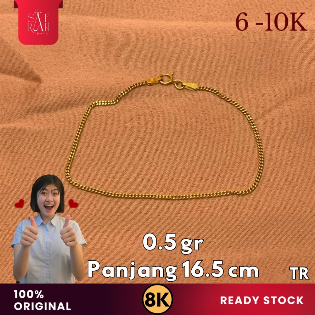 Gelang Emas 8K - Toko Emas Saerah - 0.5 Gram 295