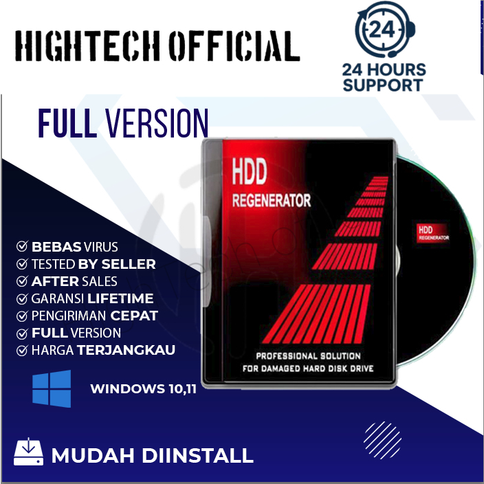 Aplikasi Memperbaiki HDD Bad Sector HDD Regenerator 2024 [WIN] Full Version