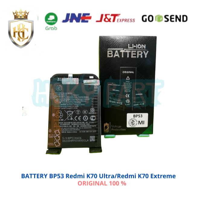 BATERAI BP53 XIAOMI REDMI Redmi K70 Ultra/Redmi K70 Extreme ORIGINAL