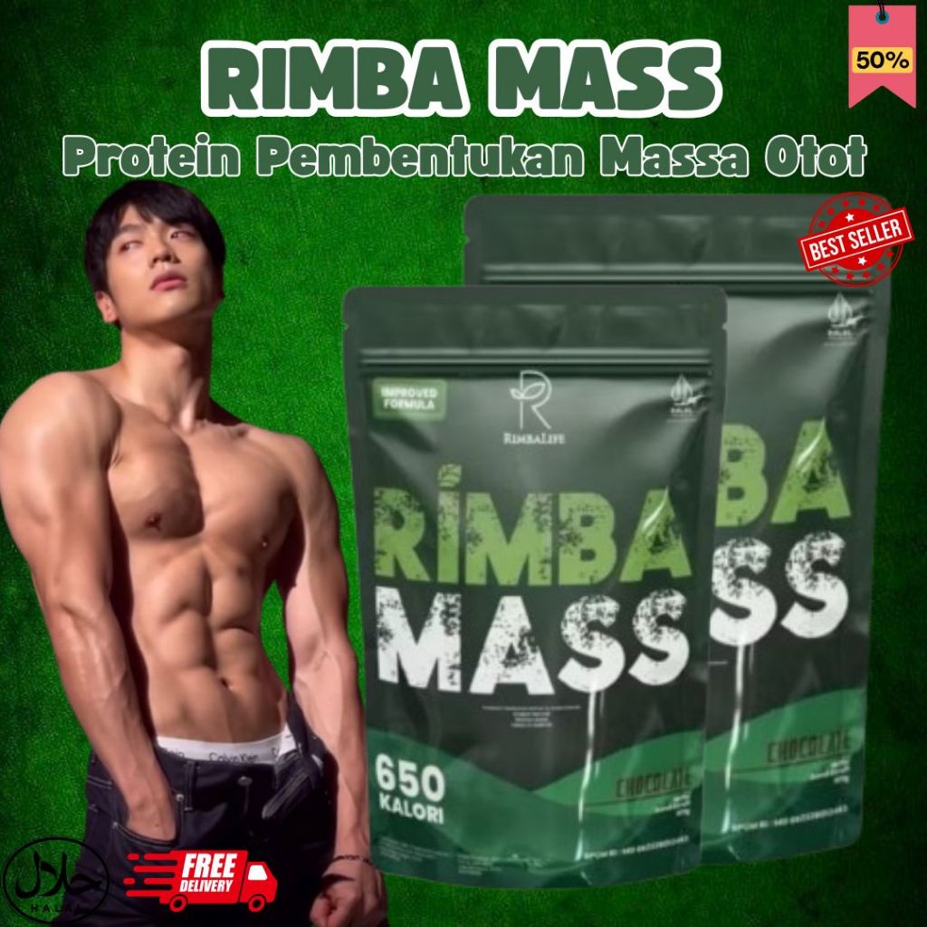 Rimbamass Susu Nutrisi Penambah Berat Badan Membentuk Massa Otot