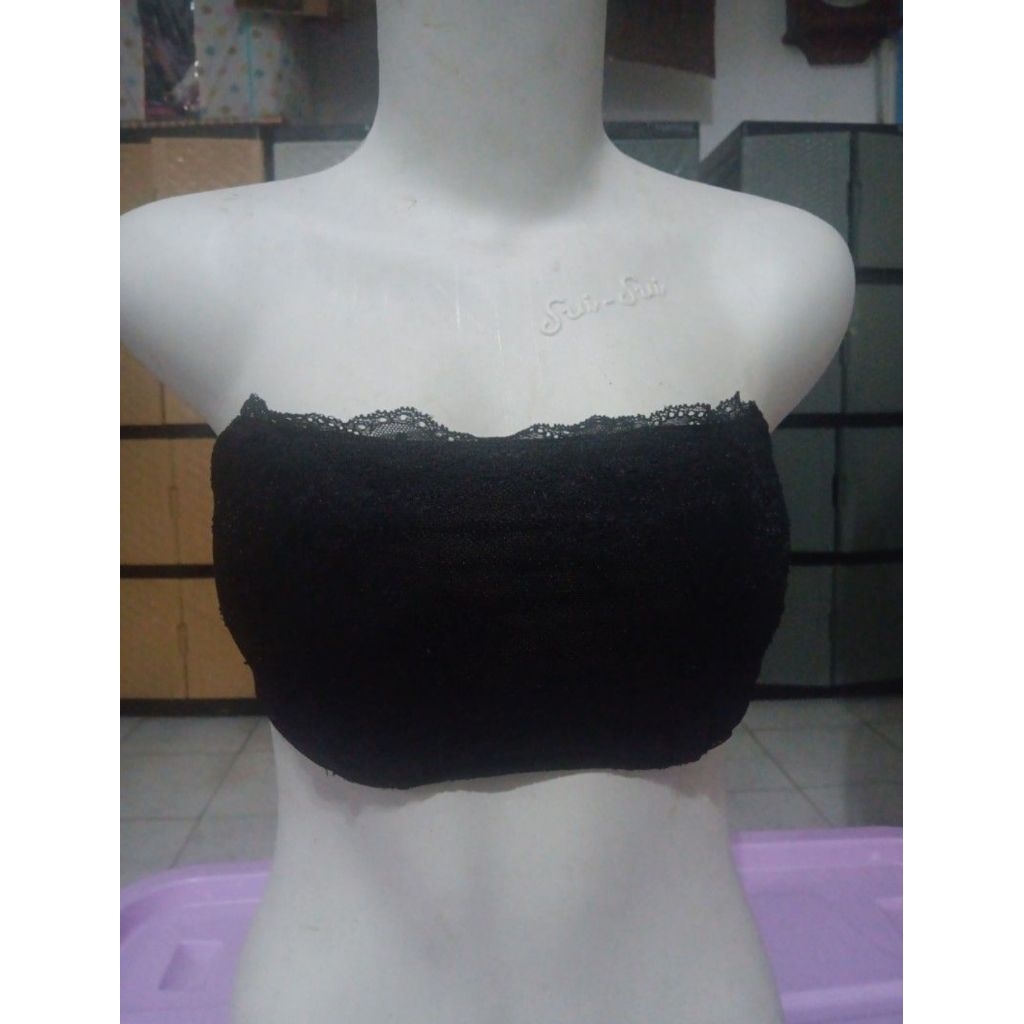 Peach John Strapples Bra Brokat Hitam Size 75/34 Cup D