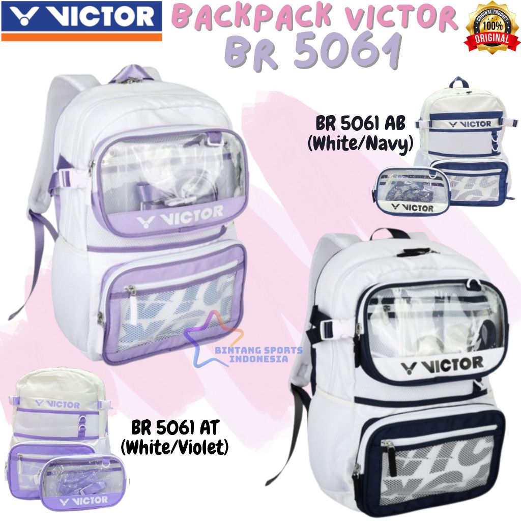 TAS/BACKPACK VICTOR BADMINTON BULUTANGKIS VICTOR BR 5061 BR5061 ORIGINAL