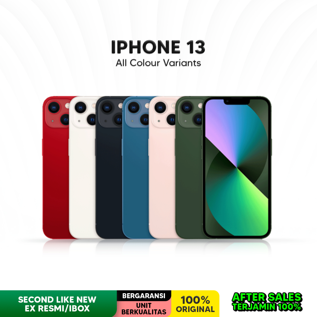 Apple iPhone 13 128GB 256GB Second Used Secondhand Bekas Ex Resmi Indonesia