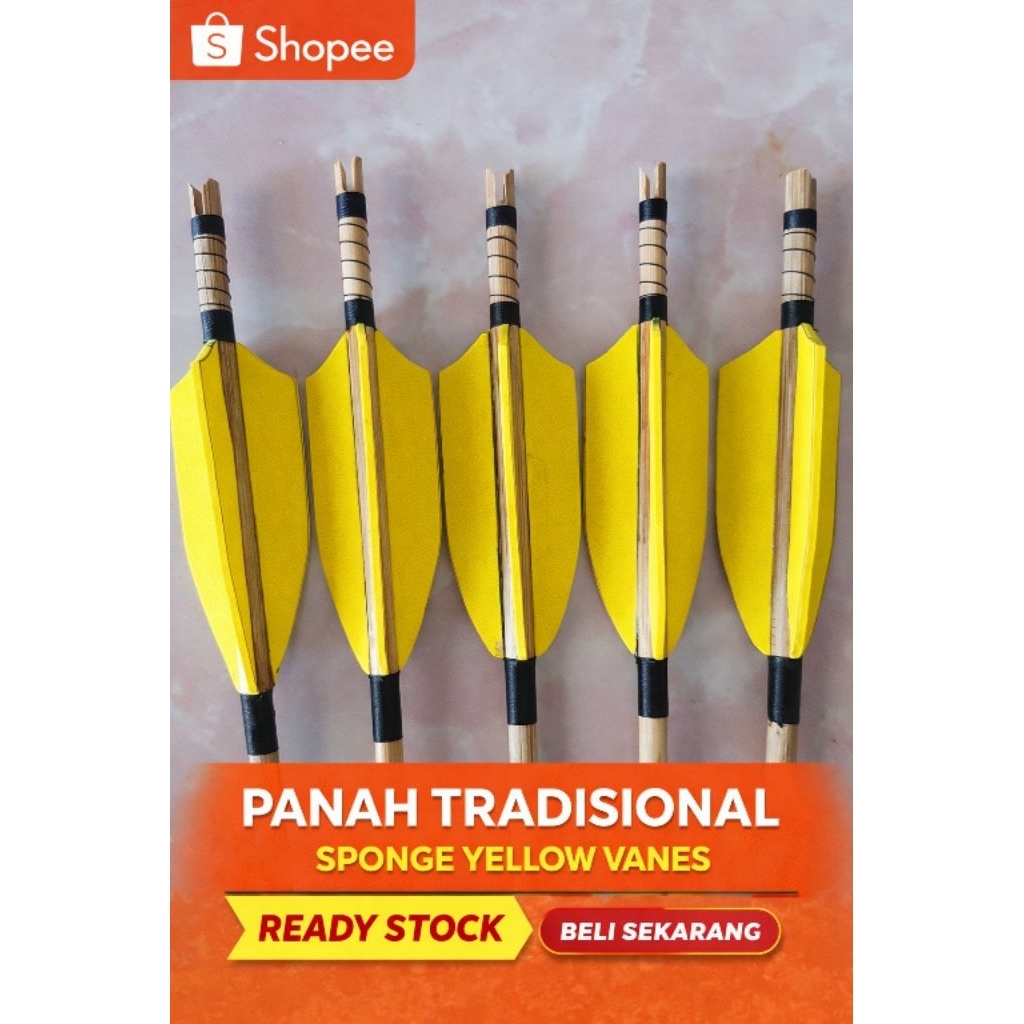 Arrow bambu petung anak panah tradisional 1 pcs uku 75cm