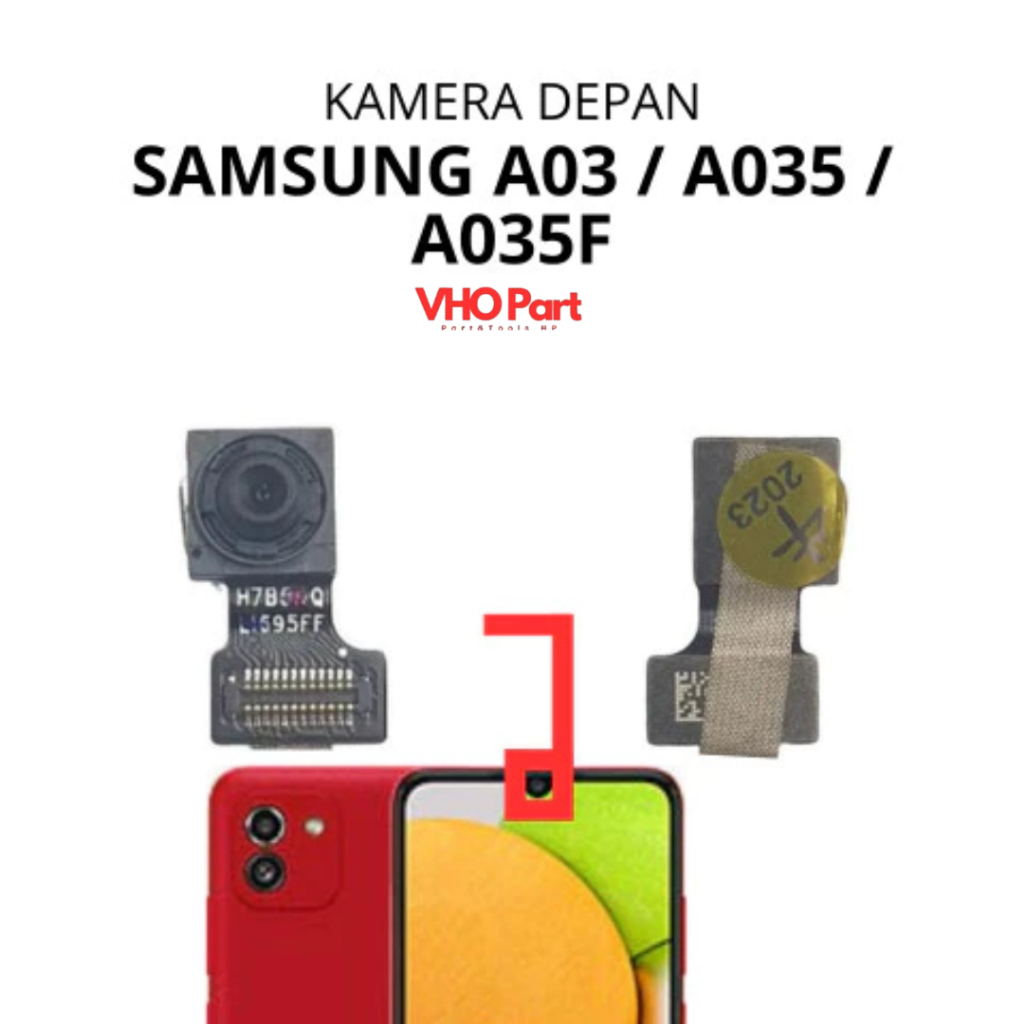 Kamera Depan Samsung Galaxy A03 / A035 / A035F / SM-A035F / SM-A035F/DS / SM-A035M / SM-A035