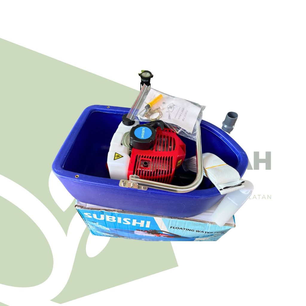 Pompa Apung 2 Tak SUBISHI | Floating Water Pump Bensin Portable Kuat | Mesin Pompa Air Irigasi Sawah