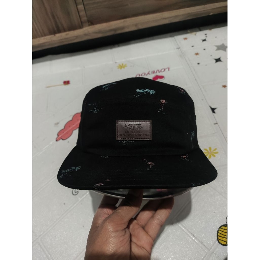 Vans 5 panel topi vans 5 panel logo kulit