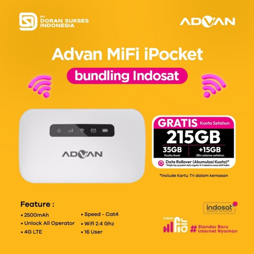 MODEM ADVAN MIFI IPOCKET
