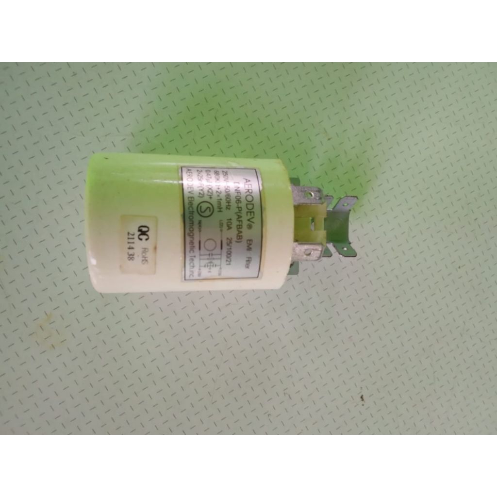 EMI FILTER AERODEV DNF06-P(AFBAB)250V~50/60Hz 10A MESIN CUCI SHARP FRONT LOADING ES-FL860S (ORIGINAL