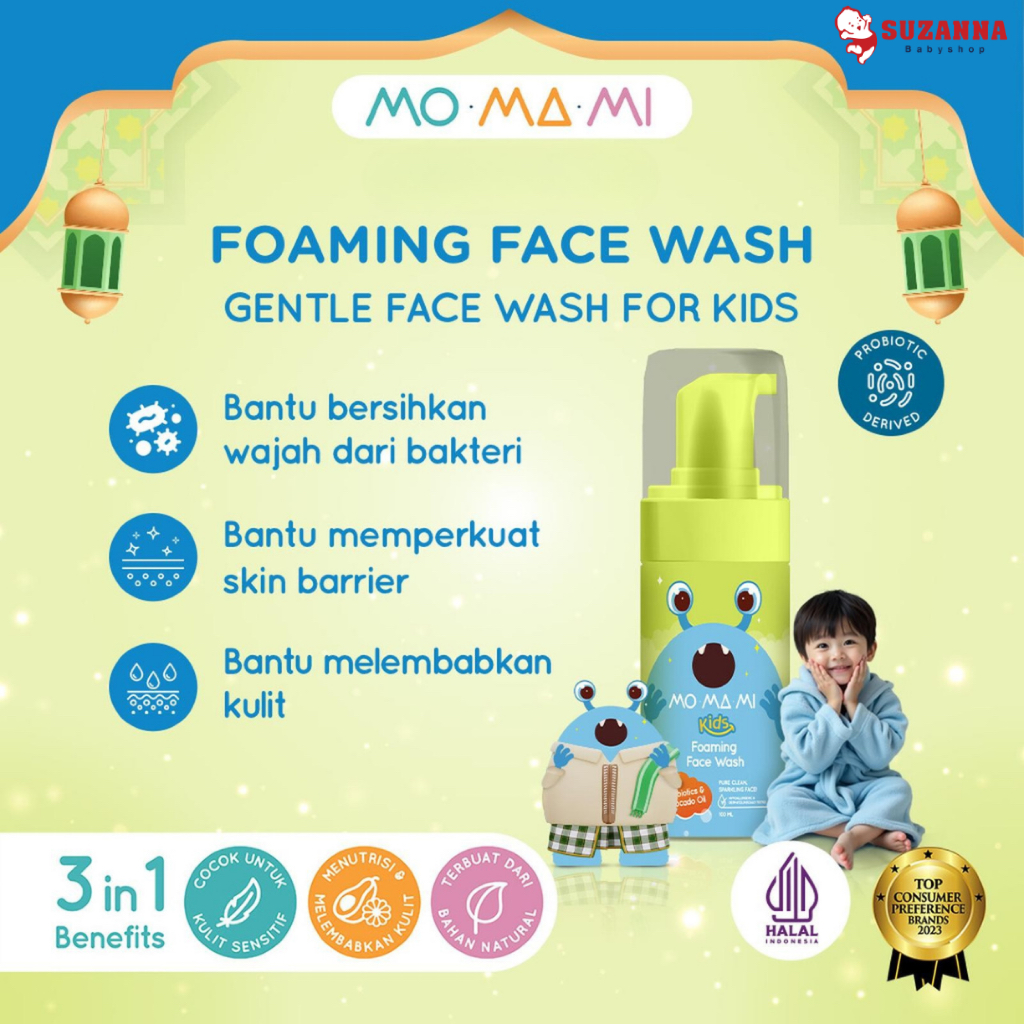 Momami Kids Foaming Face Wash / Sabun Muka Anak