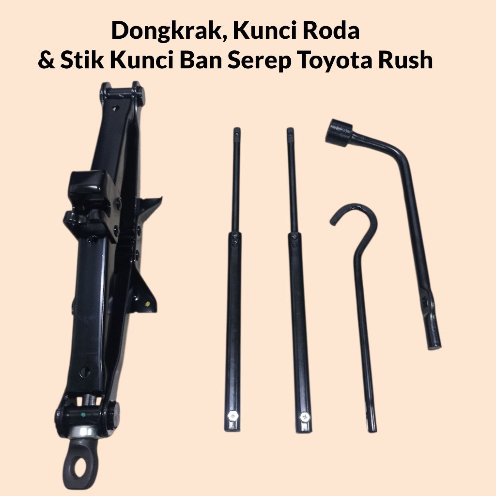 Dongkrak, Kunci Roda & Kunci Ban Serep Mobil Toyota Rush & Daihatsu Terios