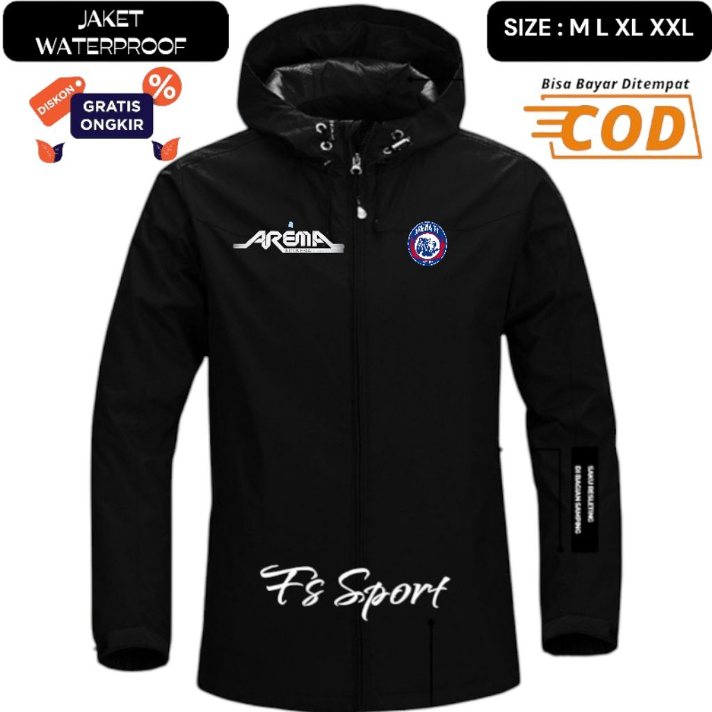 Jaket Waterproof Arema Malang
