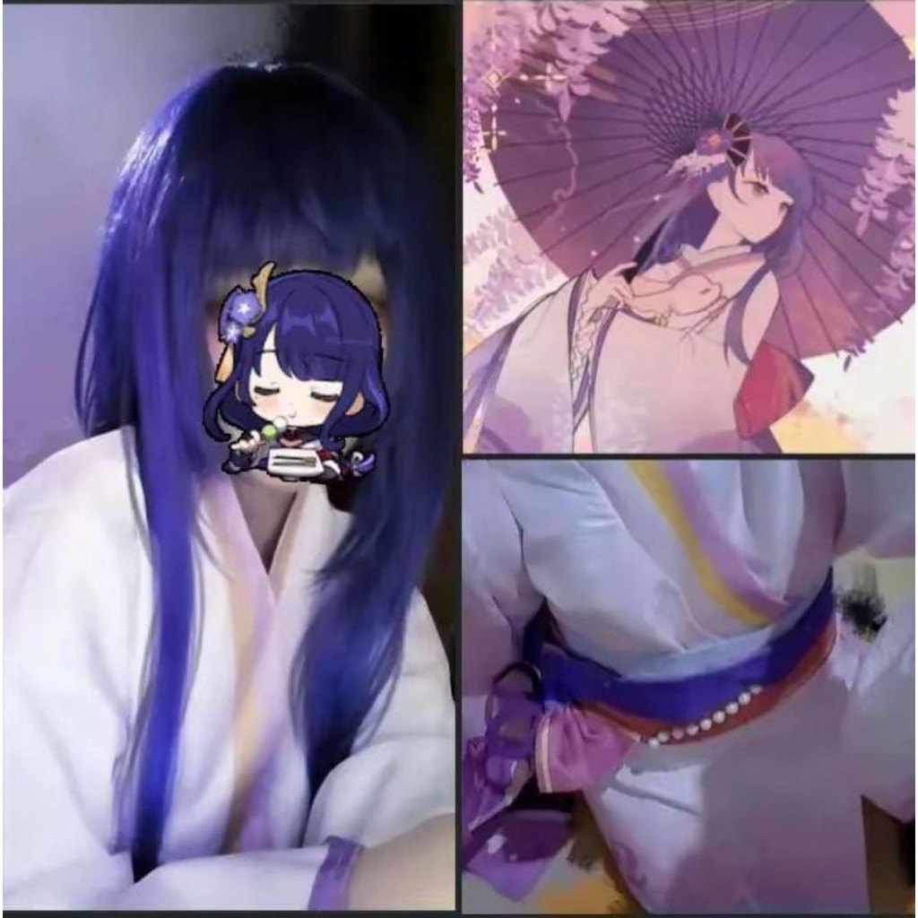 Fullset Cosplay Raiden Makoto GenshinImpact