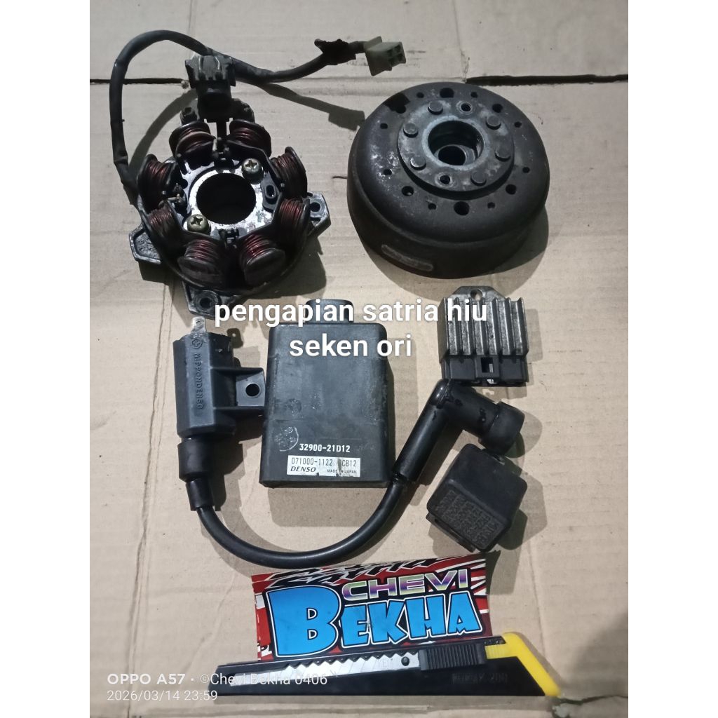 CDI KOIL KIPROK SPUL MAGNET FLASER SEIN SATRIA HIU ORI COPOTAN