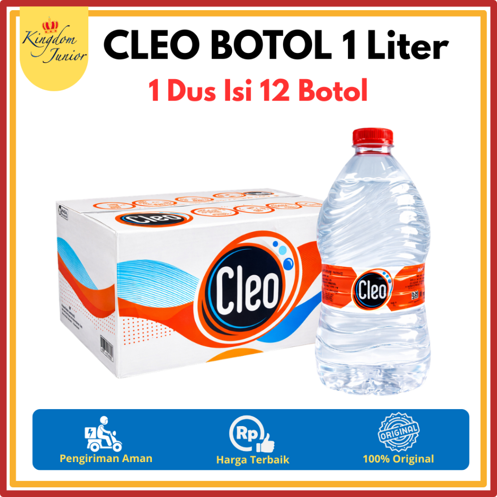 Cleo Botol 1 Liter 1 Dus Isi 12 Botol Air Mineral Kemasan