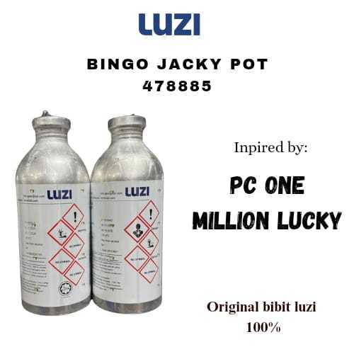 BIBIT LUZI BINGO JACKY POT - 478885 SEGEL 1/2KG | INSPIRED BY PC MILLION LUCKY FOR MEN